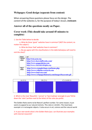Computing Cover one off lesson resources (KS3 and KS4)