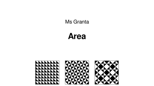 Introduction to Area and Area of Rectangles
