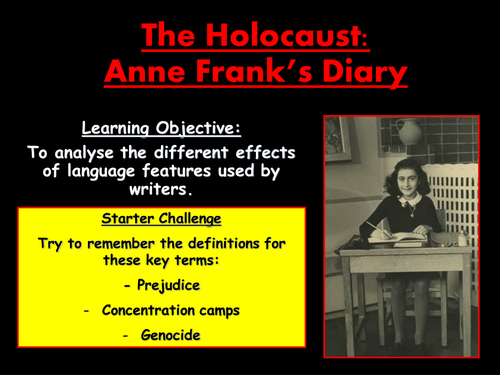 The Holocaust: Anne Frank's Diary