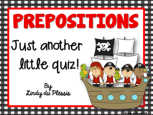 Prepositions Quiz