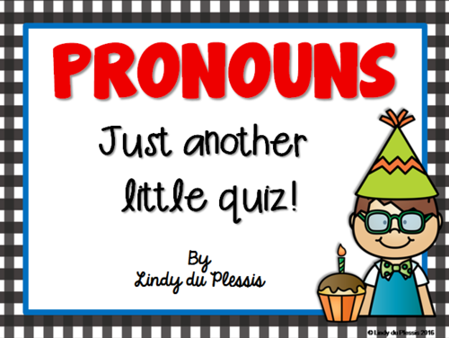 Pronouns Quiz