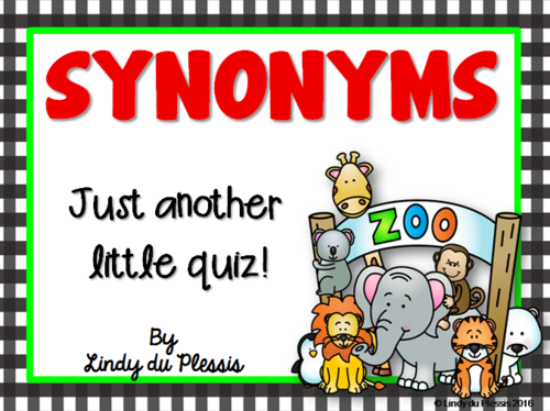 Synonyms Quiz