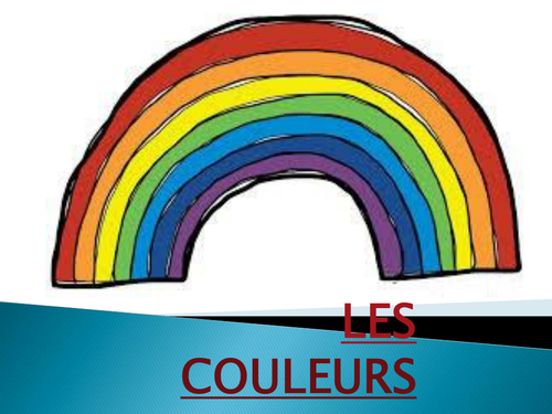 Colours names in French.