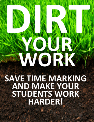 DIRT Work Bundle - Save Time Marking and Make it More Worthwhile!