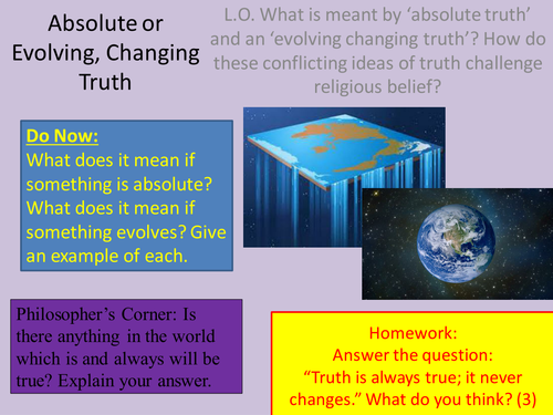 Absolute Truth and Evolving Changing Truth