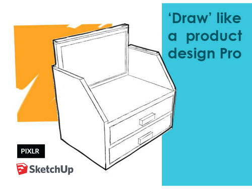 Product Design: "Draw" in the style of a professional Product Designer