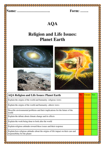 Planet Earth Booklet