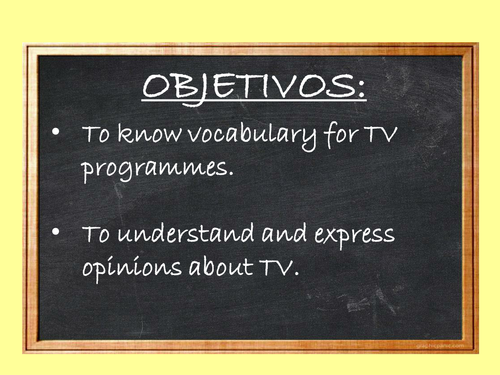 Y8 Spanish - Television