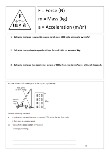 AQA P2.2 - Forces - Terminal velocity 