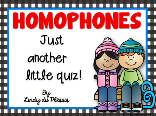 Homophones Quiz