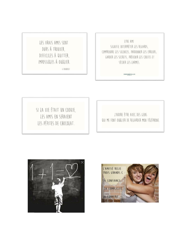 Citations Sur L Amitie Y12 Teaching Resources
