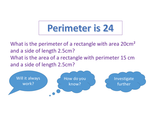 Triangles with same area but different perimeter picture