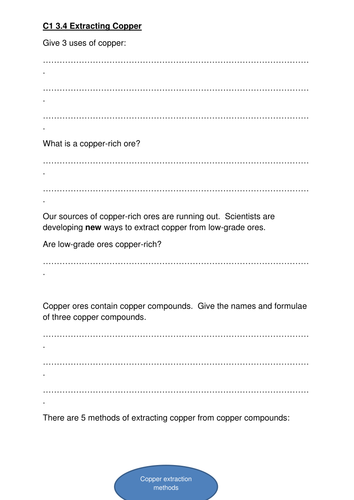 AQA C1 3.4 Extracting Copper