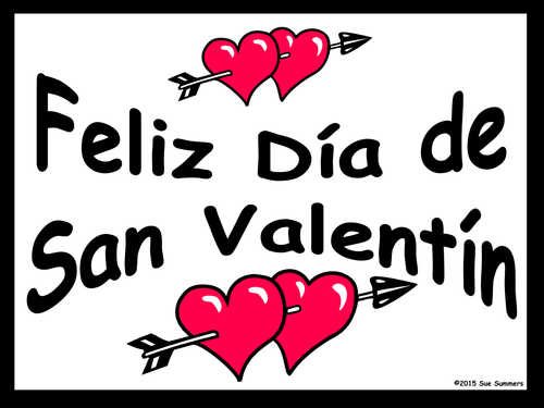 Spanish Valentine's Day 2 Free Classroom Signs