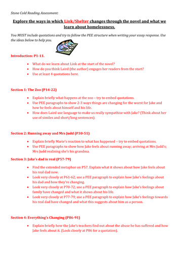 Stone Cold - Reading Assessment