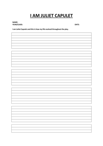 ROMEO AND JULIET: I AM JULIET CAPULET