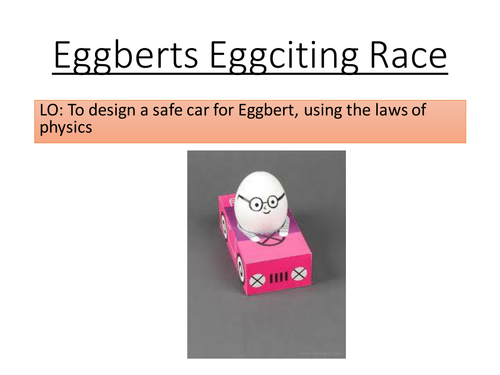 Car Safety activity - Design a car for Eggbert