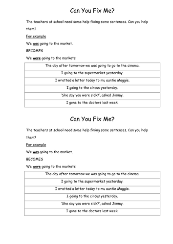 Verb worksheets pdf image