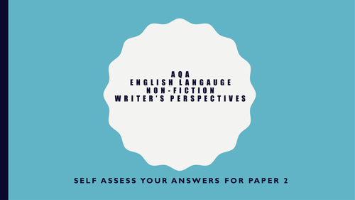 AQA English New Spec Paper 2