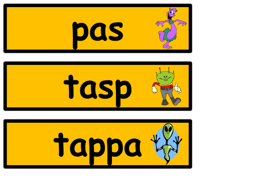 phase 2 alien words phonics