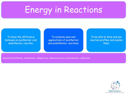 Energy and rate of reactions - GCSE Combined Science Chemistry - Trilogy V1