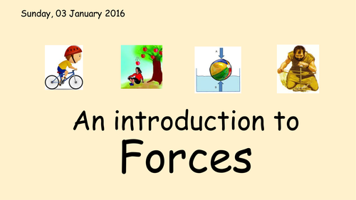 Science - Forces (five ppts to support a unit on forces)