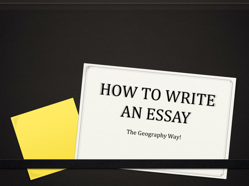 KS3 How to write a Geography essay