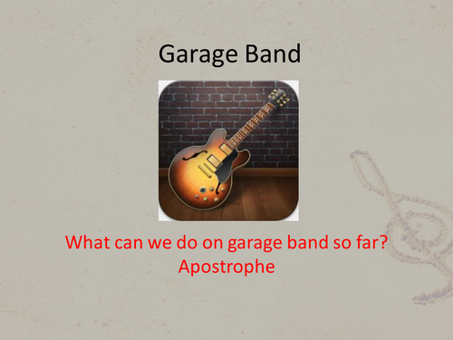 Power Chord Embellishment Lesson Garage Band University