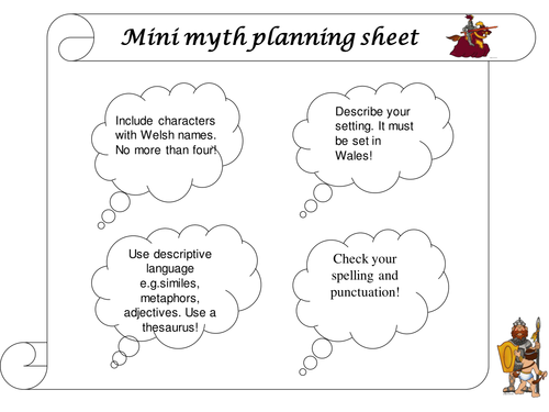 myth writing template