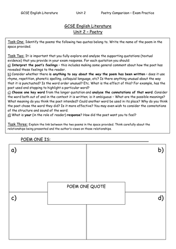 Analysing and Linking Poems