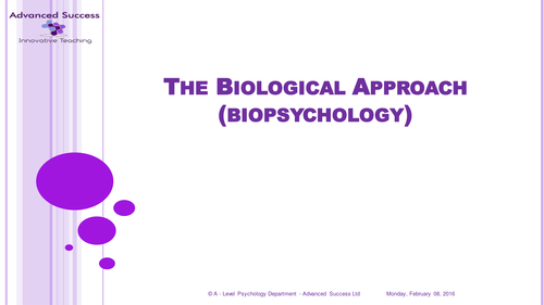Powerpoint - Year 1  The Biological Approach (Biopsychology)