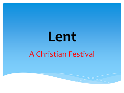 Lent PPT & activity