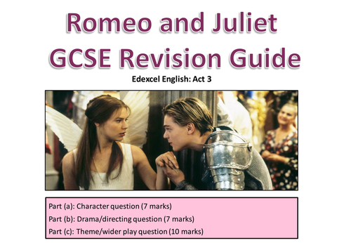 Romeo and Juliet revision pack Edexcel English F