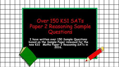 New 2016 KS1 Sample Maths Reasoning Paper 2 and Questions