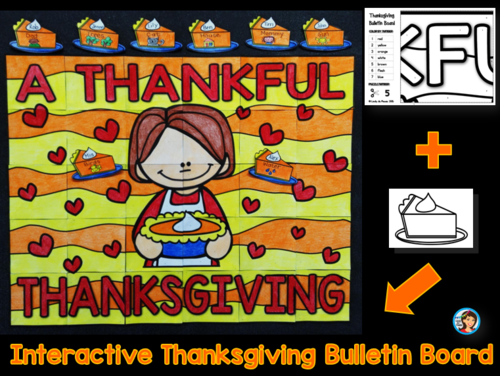 Thanksgiving Interactive Bulletin Board Writing