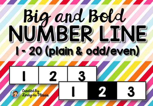 Number Line 1 - 120 (plain and odd/even)