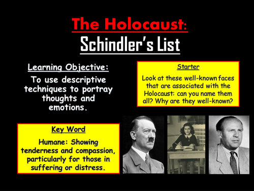The Holocaust: Schindler's List