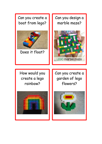 Lego Challenge Cards | Teaching Resources