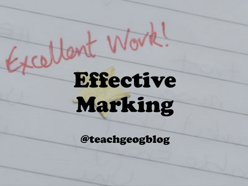 Strategies to cut down on Marking (Effective Marking)
