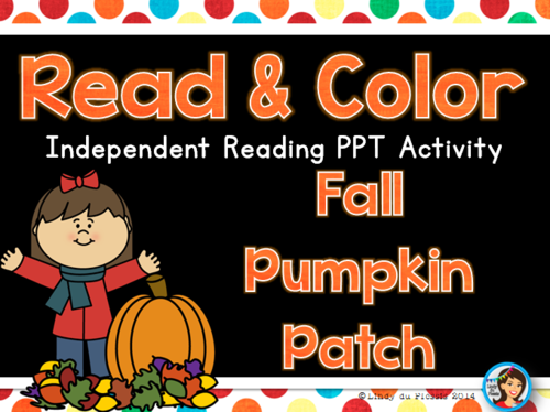 Fall Read and Color PowerPoint (Pumpkin Patch)