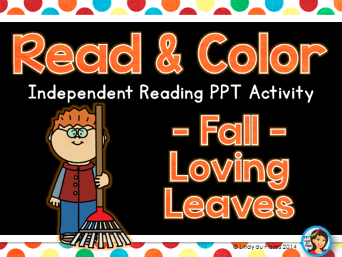 Fall Read and Color PowerPoint (Loving Leaves)