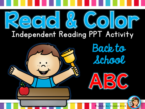 Back to School Read and Color PowerPoint (ABC)