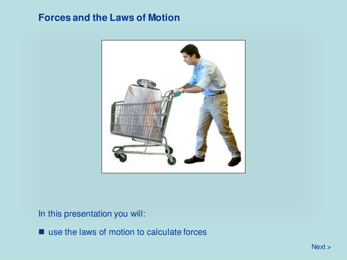 Force and Motion - Forces and the Laws of Motion