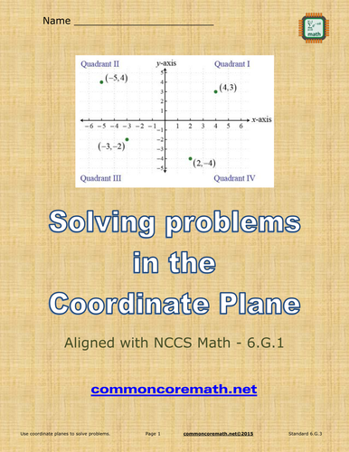 Solving Problems in the Coordinate Plane - 6.G.3