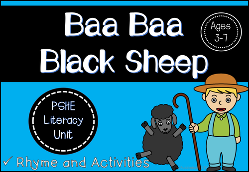 Nursery Rhymes - Baa, Baa, Black Sheep Unit of Work (EYFS/KS1)