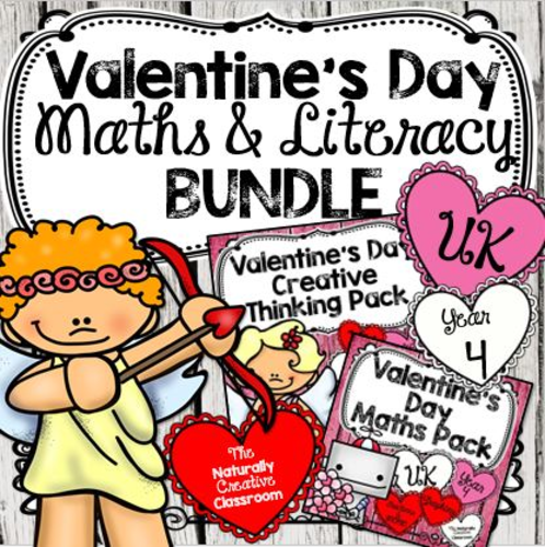 Valentine's Day Maths & Literacy BUNDLE for Year 4