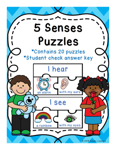 Kindergarten 5 Senses Sorting Puzzles