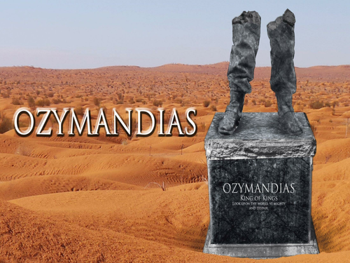 AQA Literature Poetry (Power and Conflict) - 'Ozymandias' by Shelley.