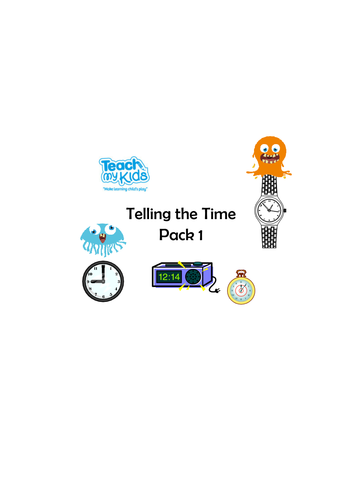 Telling the Time Worksheet Pack 1 - KS1/KS2