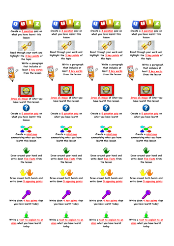 Extension task differentiation sticker